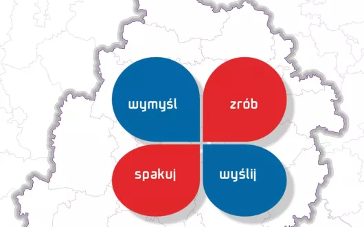 Plakat konkursu "Łódzkie na mapach 2023"