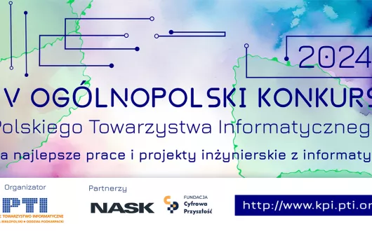 Plakat Ogólnopolskiego Konkursu organizowanego przez PTI