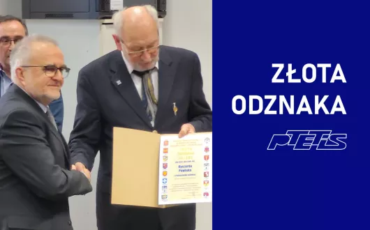 Wręczenie Złotej Odznaki dla prof. dra hab. inż. Piotra Pawlaka