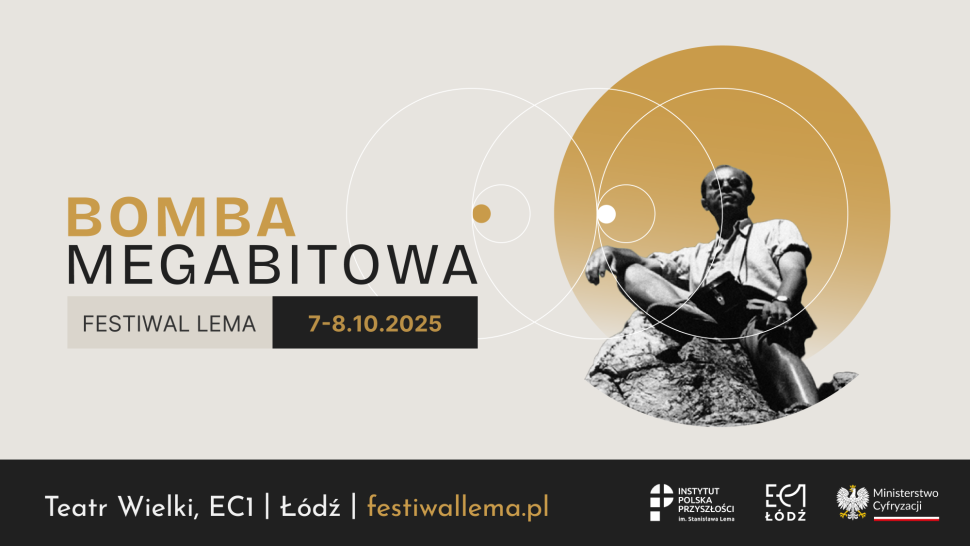 Grafika promująca Festiwal Lema