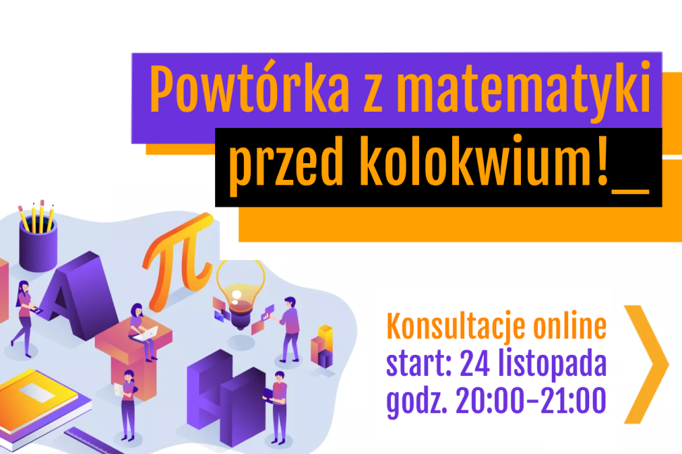 Konsultacje online przed kolokwium z matematyki 2