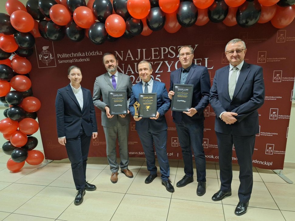 Nominowani i laureat nagrody na Najlepszego Nauczyciela Roku Akademickiego 2024/2025