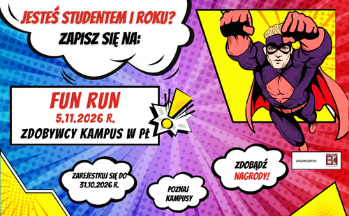 FUN RUN - grafika promująca grę terenową 