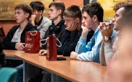 Uczestnicy wykładu w sali konferencyjnej. Foto: Michał Bińkiewicz